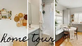 HOME TOUR | thrifted decor, boho, mid-century modern, minimal