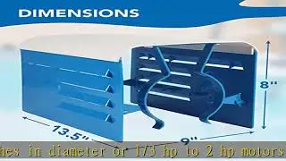 Universal Fit Pool Pump Motor Cover (Blue) - 13.5&rdquo; x 9&rdquo; x 8&rdquo; Adjustable Motor Cover for 1/3 Hp to 2