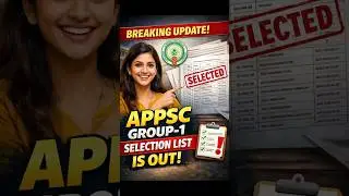 APPSC Group 1 Result Out!