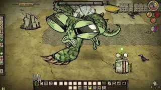 [don't starve together] reworked wigfrid vs dragonfly with no healing