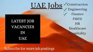Jobs in UAE 2021 | Part-1 | Engineer | Accountant || Construction|Engineering|Finance Jobs #uaejobs