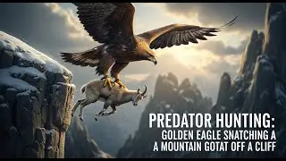 Can a Golden Eagle Really Snatch a Mountain Goat Off a Cliff? See the Epic Predator Hunting!