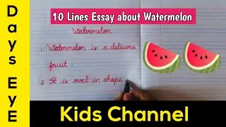 10 lines essay on Watermelon | #watermelon 🍉| Essay about Watermelon | Summer Drink | #summerspecial
