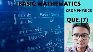 #crop physics @Allen... BASIC MATHEMATICS problems...Que.(7)