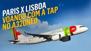 LATA DE SARDINHA PORTUGUESA! Voando de Paris para Lisboa com a TAP no Airbus A320neo