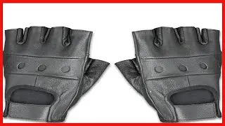Raider Leather Fingerless Men's Motorcycle Gloves: Durable Comfort for Every Ride