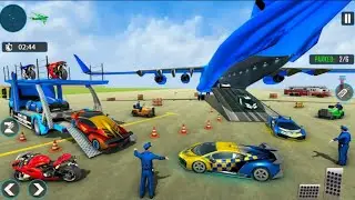 Police Car Transporter 2022 - Transporting Police Vehicles in Cargo Plane - Android Gameplay