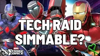 TECH RAIDS SIMMABLE?! - P.E.G.A.S.U.S. RAID Sim 1.4 Feature - Marvel Strike Force - MSF