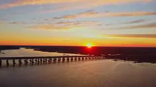 2023 Best New Bern Sunset 4K Drone Stock Footage by Brad Poirier Licensed Part 107 Pilot