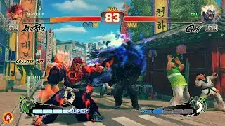 USF4 | Evil Ryu vs Oni - Ultra Street Fighter IV (Versus Match)