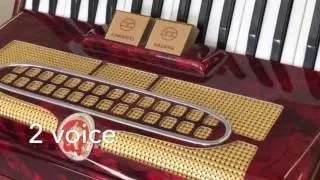 Paolo Soprani 2 voice 72 bass Piano Accordion