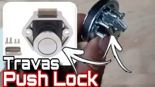 Como instalar a Trava Push Lock, em Motorhome artesanal #motorhome #ferramentas #diy #woodprojects