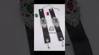 Silver Finish With Doublet Stone Choker Set