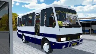 БАЗ А079.29 ЭТАЛОН по осенней карте в PROTON BUS SIMULATOR.