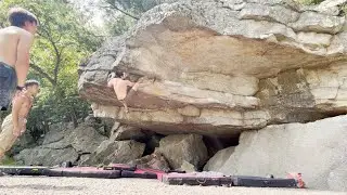 Andrew Boulder Problem (V4) - Trapps: Buddha Area, The Gunks, NY