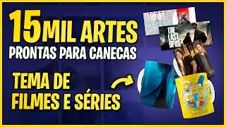 🔴Pacote de Artes para Canecas: Artes para Filmes e S&eacute;ries! Vale a Pena? Artes Prontas para Canecas