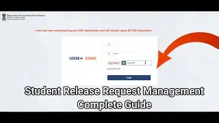 Управление запросами на освобождение студентов (в пределах штата) | SDMS | UDISE PLUS | MOE | Пол...
