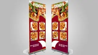 How to design a roll up banner photoshop