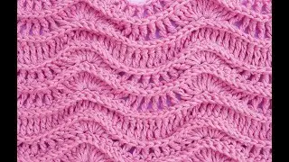BONITA PUNTADA A CROCHET EN RELIEVE PARA JERSEYS , MANTAS Y COBIJAS