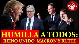 ¡PASÓ HOY! TRUMP HUMILLA A REINO UNIDO, MACRON Y MARK RUTTE. HASTA 200% DE ARANCELES LES COBRARÍA