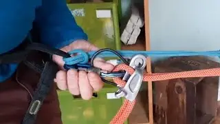 Practising personal climbing skills at home 7: changing from a belay to an abseil