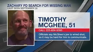 Zachary Police search for missing man