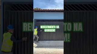 Revestimento na garagem! #reforma #obra #pedreiro #viralvideo #fypシ