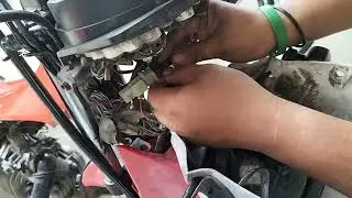 installing battery operated headlight of xrm 125