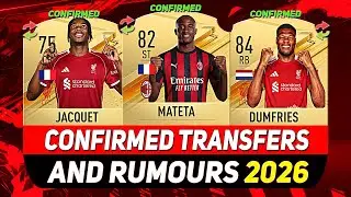 ALL CONFIRMED TRANSFERS NEWS WINTER 2026!✅🫣 ft. JACQUET, MATETA, DUMFRIES...etc