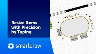 Resize Items with Precision by Typing | Explore SmartDraw for Floor Plans