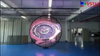 VSTAR Creative transparent led display with round shape