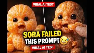 Sora Couldn't Handle This Viral Prompt 😬 | Cute Food Creatures | AI Fruit Baby Experiment