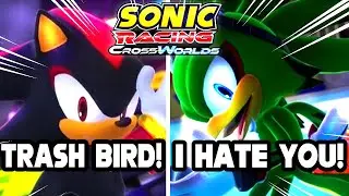 Взаимодействия Шэдоу с соперниками в Sonic Racing CrossWorlds просто потрясающие! (Реакция)