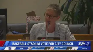 Baseball stadium vote for city council