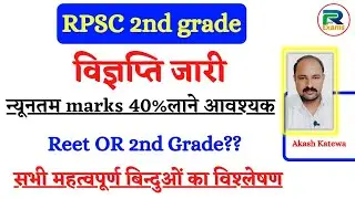 Rpsc 2nd grade 2022 Notification out