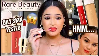 HONEST RARE BEAUTY by Selena Gomez Review & Wear test on OILY SKIN♡ 2 DAY REVIEW ON Medium/Tan skin!