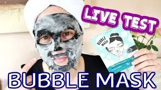 Drogerie Bubble Mask im Live Test! Rossmann Beauty Mask Company Tuchmaske