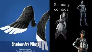 Shadow Ark Wings Combos and Gameplay - Fortnite