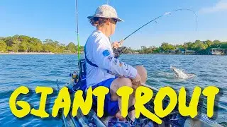Gator Trout in Choctawhatchee Bay - Destin Kayak Fishing