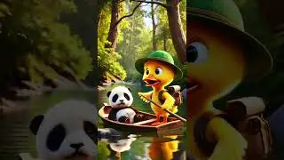 The Duckling🐥Saved The Baby Bear.🧸Duckling and bear cub friends#Duckling #Bear#cartoon#adventure ￼