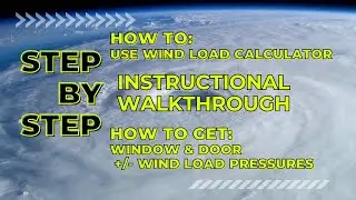 How To Get Wind Load Pressures for Window Doors Storm Shutters #windload #asce7 #windloadcalculator