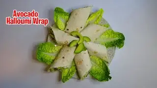 Simple Avocado & Halloumi Wrap | Quick Hummus Wrap | আভাকাডো হালুমি রোল | Vegetarian Wrap