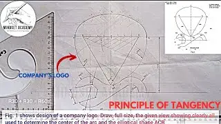 TANGENCY: Logo with elliptical shape