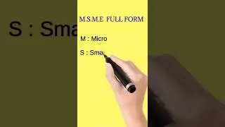 M.S.M.E  full form | full form of MSME  | #fullform