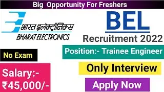 BEL Recruitment 2022//BEL jobs 2022//BEL vacancy 2022//Diploma jobs 2022//Lasted jobs//