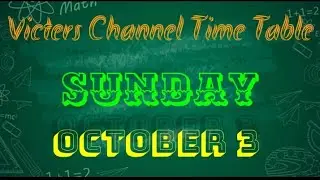 Victers Class Time Table 3/10/21