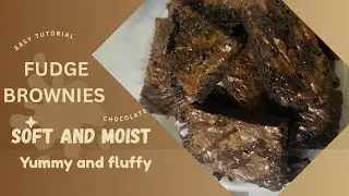 Fudge Brownies |soft and moist |step by step |detailed video  