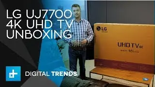 Телевизор LG UJ7700 4K UHD &mdash; распаковка