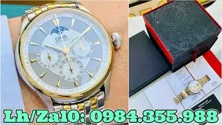 [Full Chức Năng] Đồng Hồ Oris Artelier Complication Demi Gold White Dial 01 582 7592 4351-07 8 21 74
