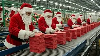 You Won’t Believe How Christmas Cards Are Actually Made ASMR Factory Tour